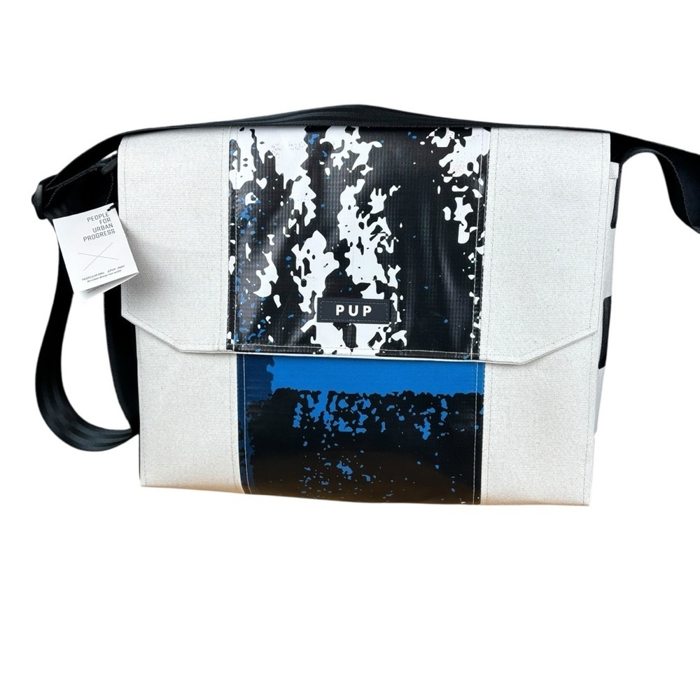 NEW WITH TAGS!! People for Urban Progress (PUP) Large Upcycled Handmade Satchel